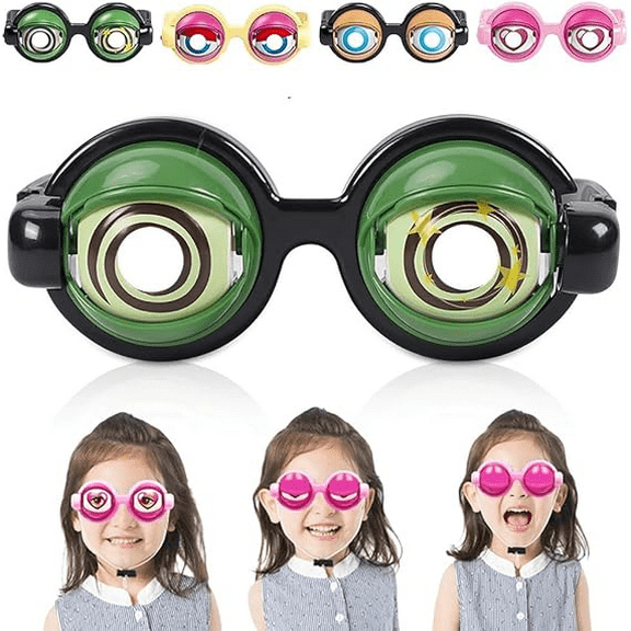 Winking Glasses, Kinetic Crazy Prank Funny Blinking Glasses with Eyes, Novelty Eye Mechanism for Party