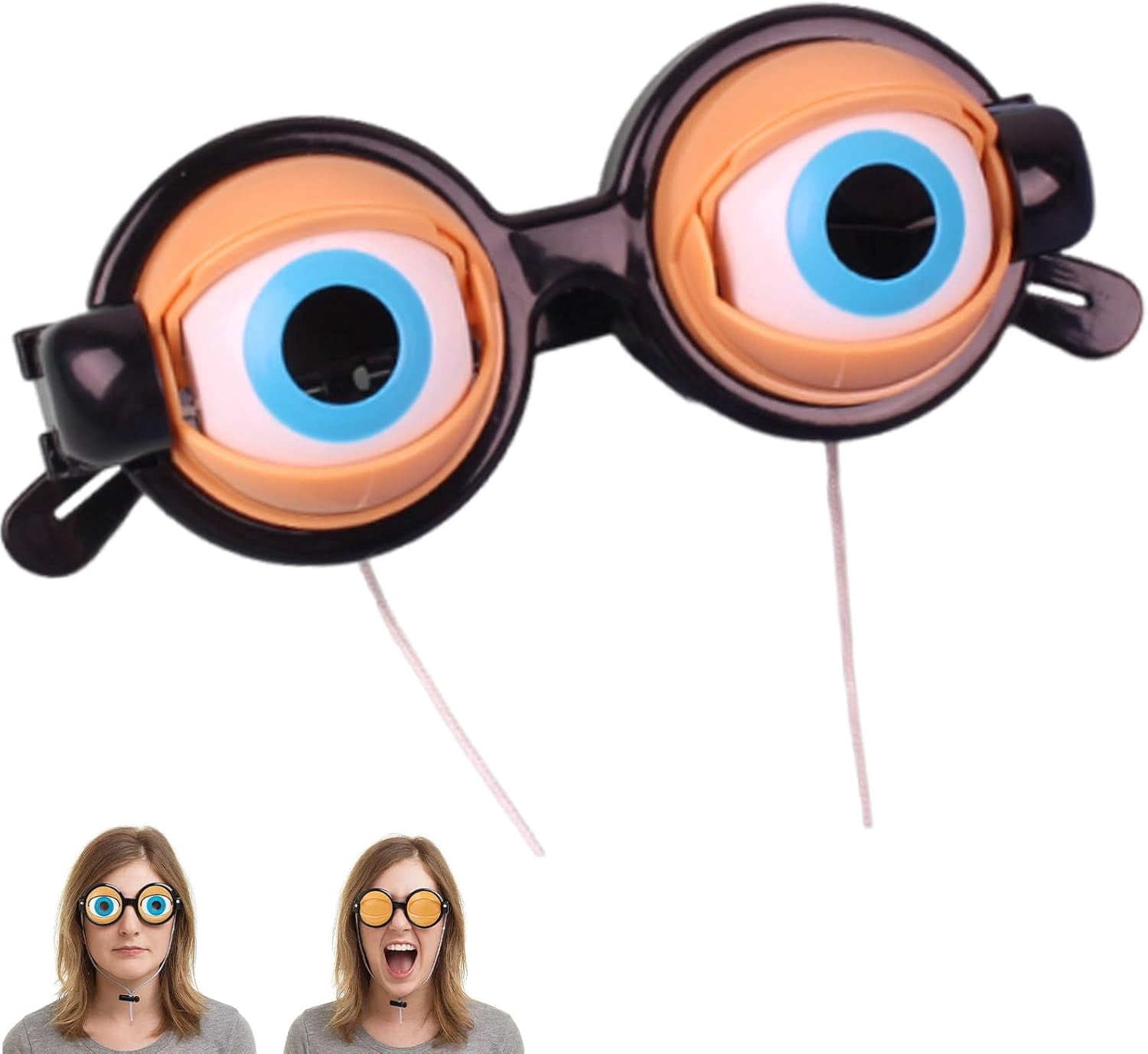 Winking Glasses for Shows & Parties – Kinetic Crazy Eyes Glasses with ...