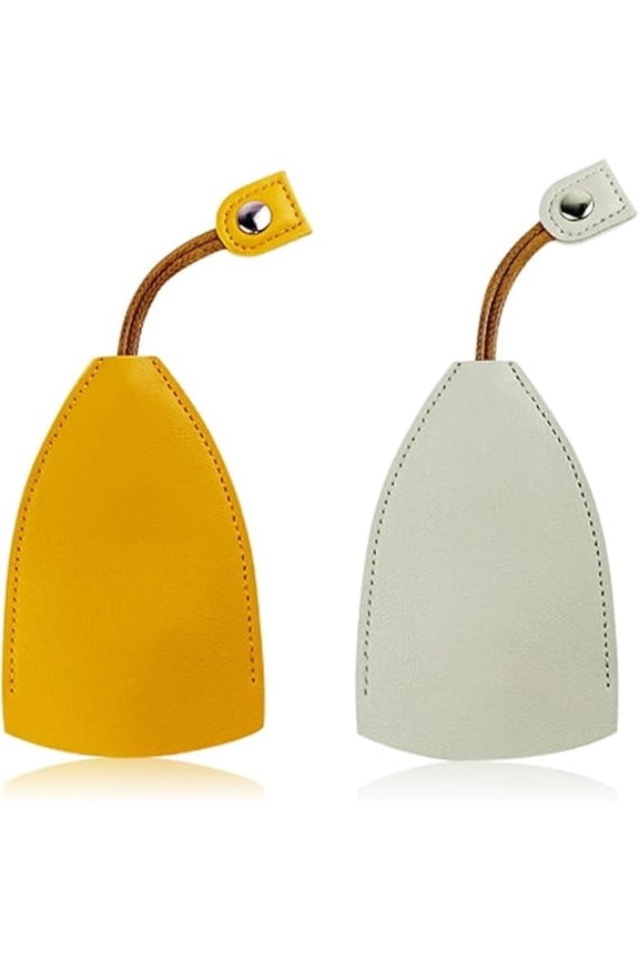 Winkkey Protective Key Case, Personalized Protective Pull Out Key Case, Large Capacity PU Leather Key Holder(2pcs A)