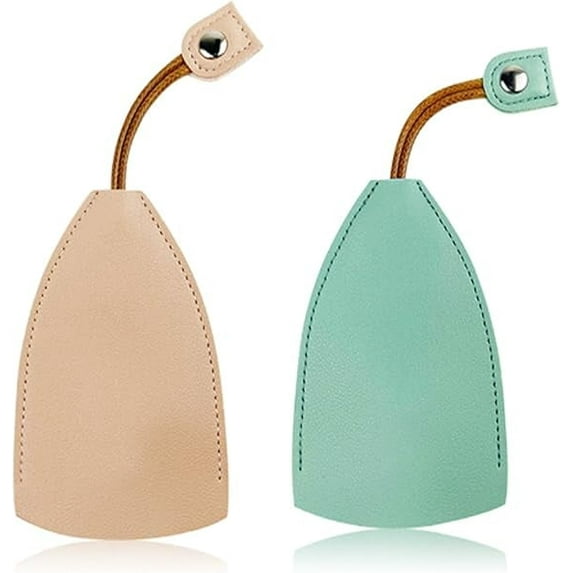 Winkkey Protective Key Case, Personalized Protective Pull Out Key Case, Large Capacity PU Leather Key Holder(2pcs C)