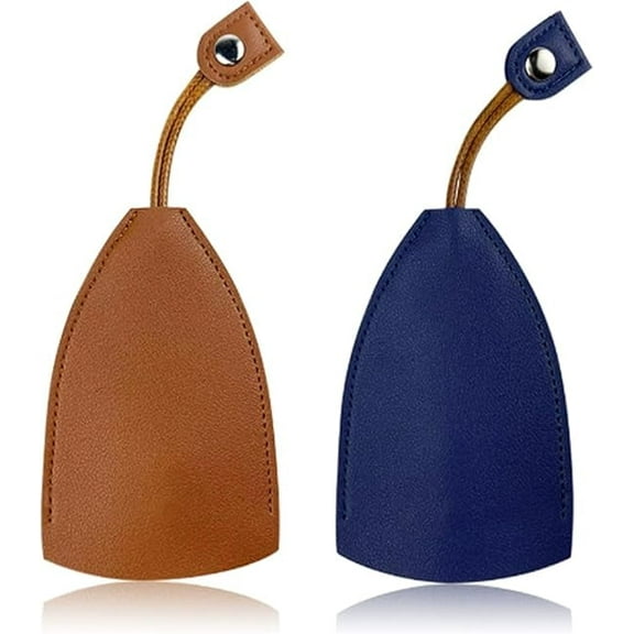 Winkkey Protective Key Case, Personalized Protective Pull Out Key Case, Large Capacity PU Leather Key Holder(2pcs D)