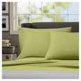 thumbnail image 1 of Home Sweet Home Dream Regency Home Cotton Linen Sateen Traditional 3-Piece 1000 Thread Count Sage Solid Cotton Linen Sateen Sheet Set, Twin – Wrinkle Resistant, Deep Pocket, 1 of 5
