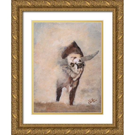 Winkler, Kathy 12x14 Gold Ornate Wood Framed with Double Matting Museum Art Print Titled - Shake Rattle and Roll III