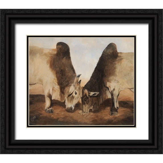 Winkler, Kathy 17x15 Black Ornate Wood Framed with Double Matting Museum Art Print Titled - Stand Off II