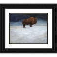 thumbnail image 1 of Winkler, Kathy 24x20 Black Ornate Wood Framed with Double Matting Museum Art Print Titled - Journey Through the Snow I, 1 of 4