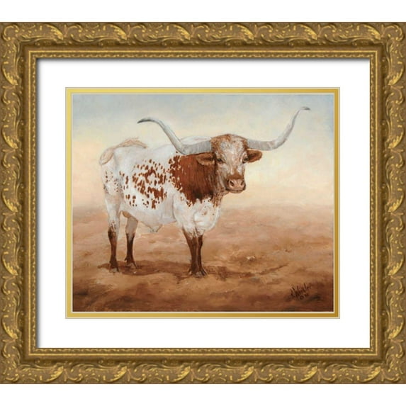 Winkler, Kathy 30x26 Gold Ornate Wood Framed with Double Matting Museum Art Print Titled - Shoo Fly