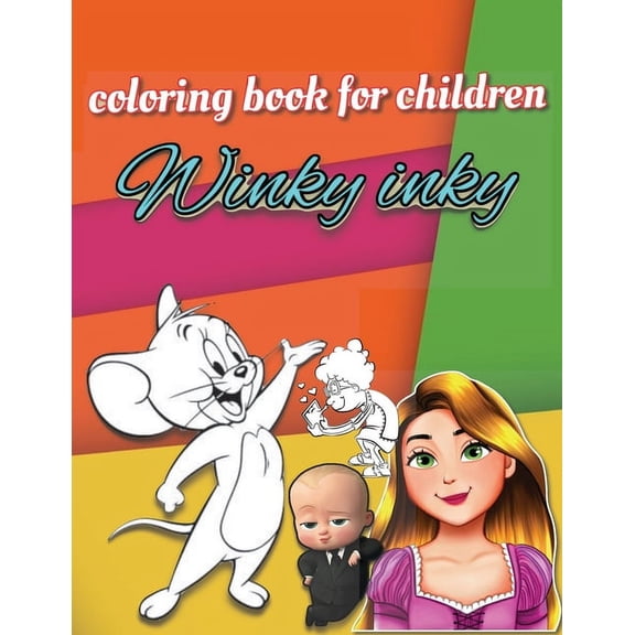 Winky Inky: funny and simple children's coloring book for 3-6 YO with over 100 pages containing (Paperback) by Mamado Masha, Grow Together