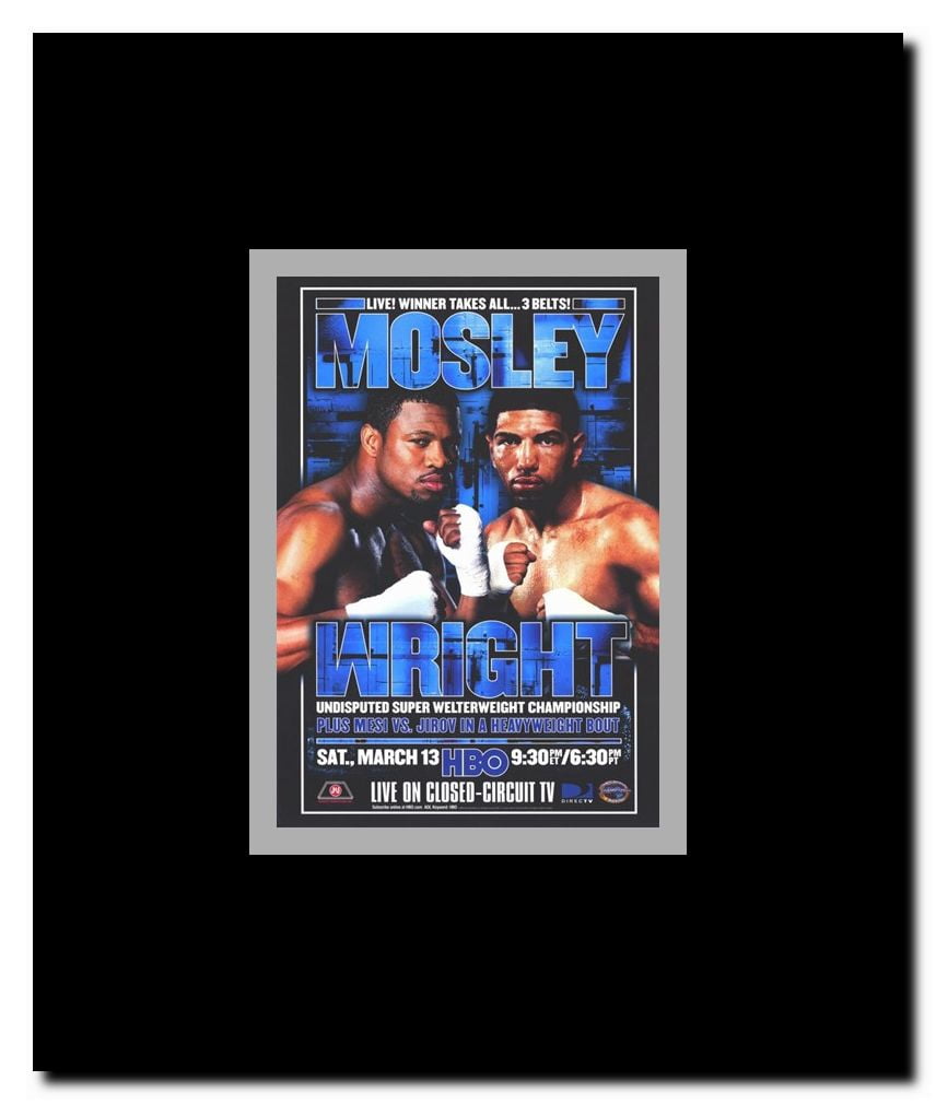Winky Wright vs Shane Mosley Framed Movie Poster
