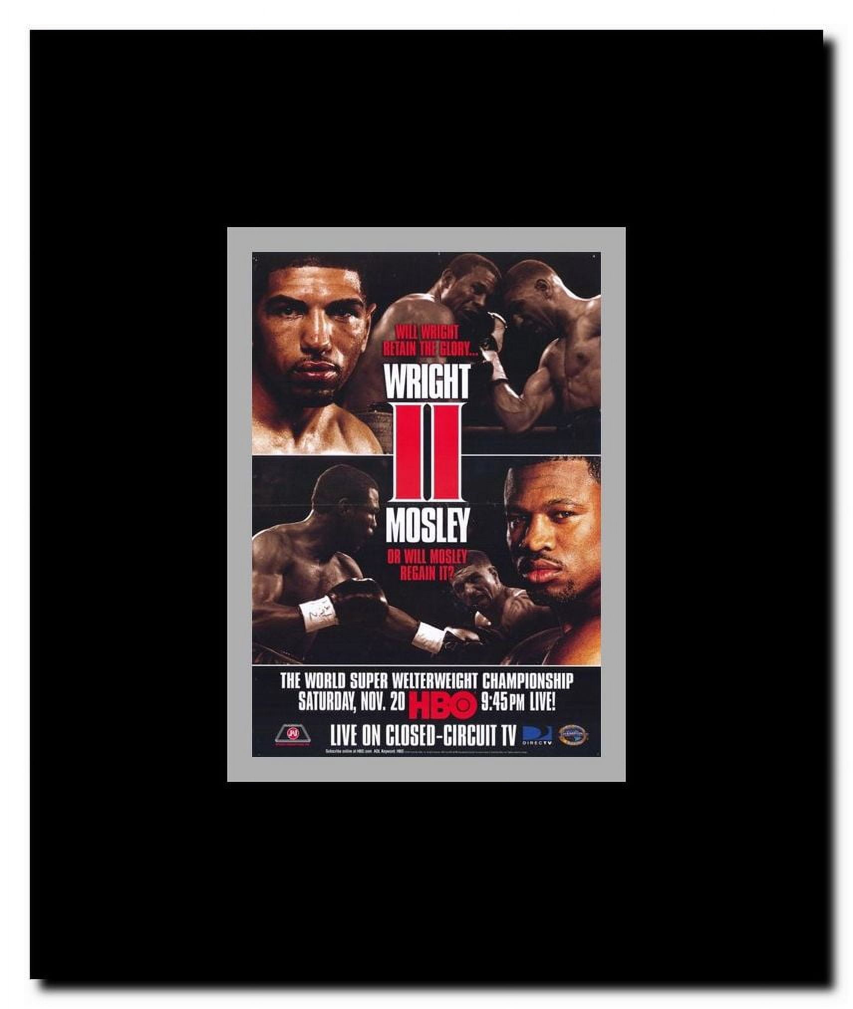 Winky Wright vs Shane Mosley Framed Movie Poster