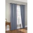 thumbnail image 1 of Winmate Insulated Cotton Grommet Curtain Panel - Pair each 40" x 54" in Blue, 1 of 4