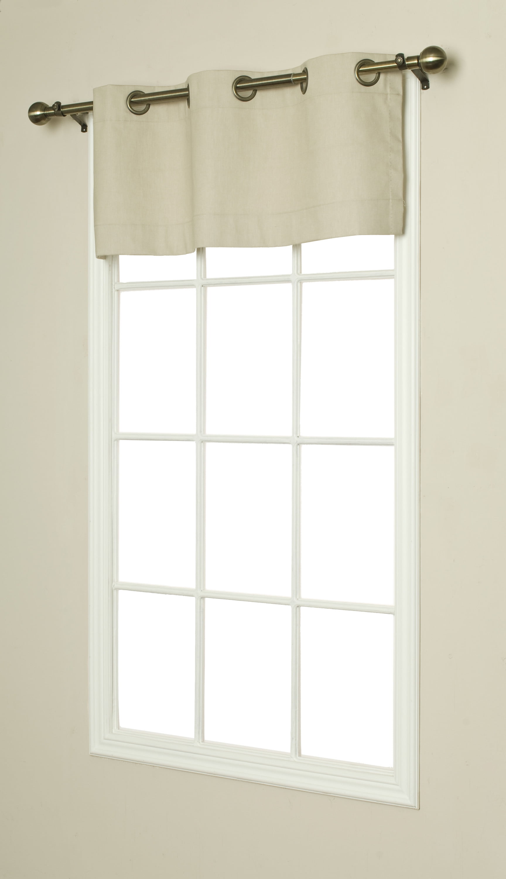 Khaki Cotton Room Darkening Grommet Valance 40" x 15"
