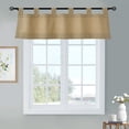 thumbnail image 1 of Winmate Insulated Cotton Tab Top Valance 40" x 15" in Khaki, 1 of 5