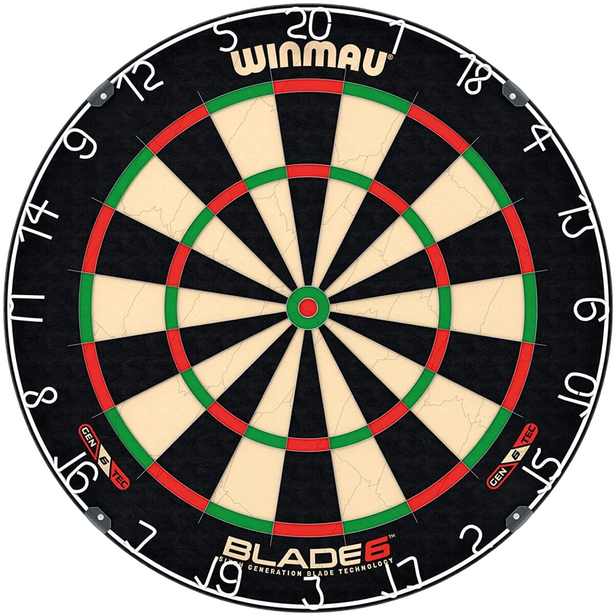 Blade 6 Professional Black and Beige Bristle Dartboard