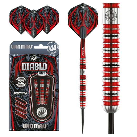 Winmau Diablo (Straight/Parallel) Steel Tip Darts