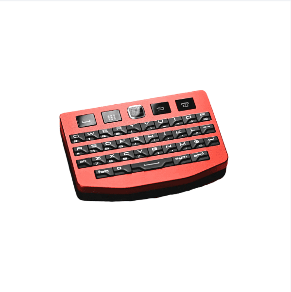 Winmaxle Dual Mode Wireless Bluetooth USB Keyboard, BlackBerry Style QWERTY Keypad for PC Android IOS Tablet