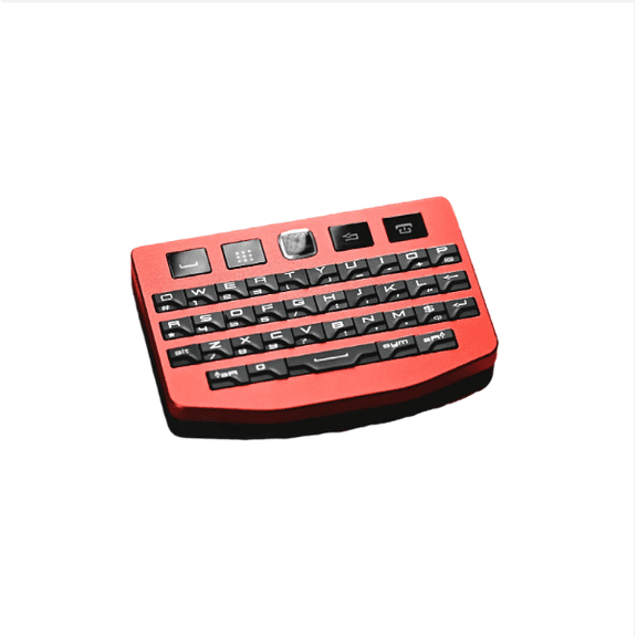 Winmaxle Dual Mode Wireless Bluetooth USB Keyboard, BlackBerry Style QWERTY Keypad for PC Android IOS Tablet