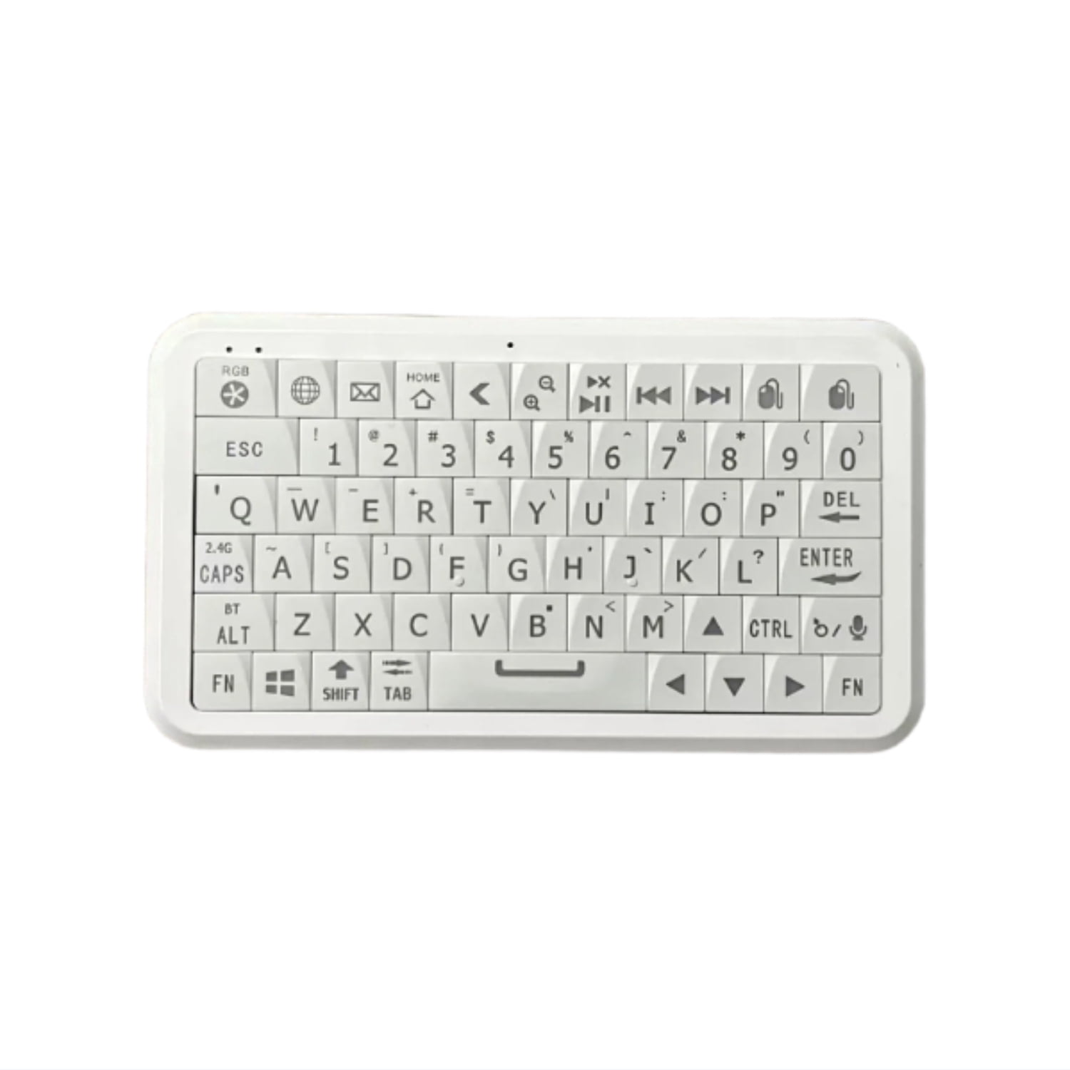 Winmaxle Mini Wireless Bluetooth Keyboard with Air Mouse, Motion Control & RGB Backlight for Multi-Device Portable Mini Keyboard