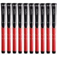 thumbnail image 1 of Winn DRITAC AVS Standard Golf Grip Set - Black/Red - Set of 10, 1 of 7