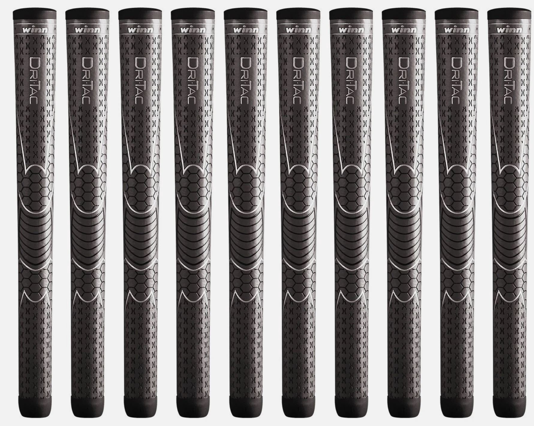 Winn Dri-Tac AVS 7DT-DG Soft Oversize Golf Grips - 10 Piece Performance Set