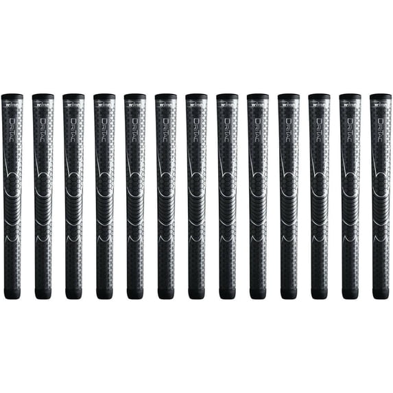 Winn Dri-Tac Oversize (+1/8) Dark Gray 13 Piece Golf Grip Bundle