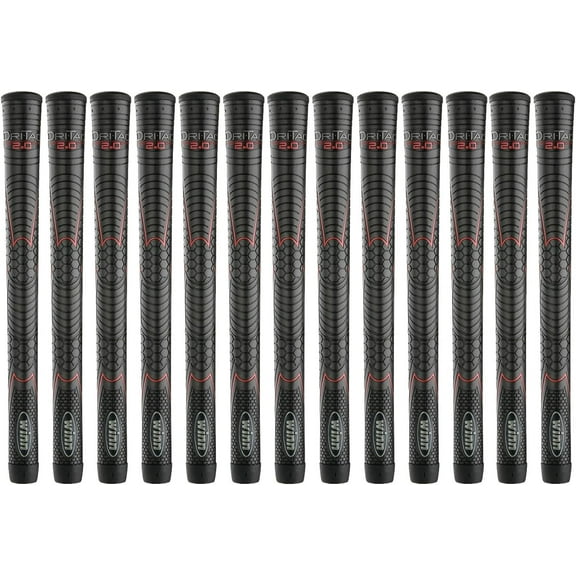 Winn Grips 52DT-JBK Dri-Tac 2.0 series Advance Polymer Technology, 13 Piece Golf Grip Bundle-Standard Size