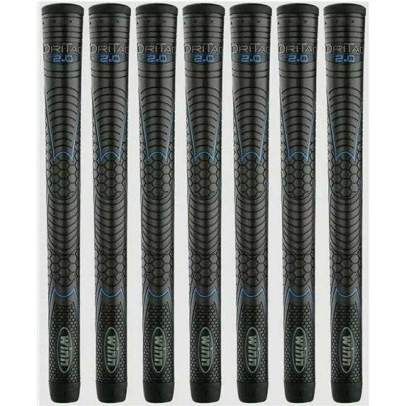 Winn Grips Dri-Tac 2.0 series Advance Polymer Technology, 07 Piece Golf Grip Bundle | AVS Technology for Enhanced Performance