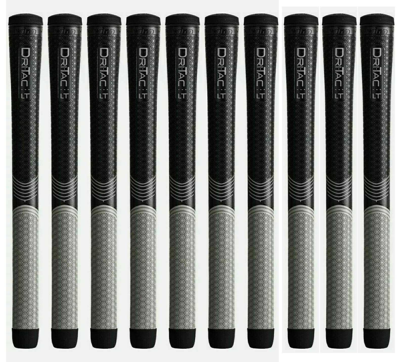 Winn Grips Dri-Tac LT Series Golf Grip Bundle - 10 Piece 5LTDT, Polymer Technology, Hand Alignment