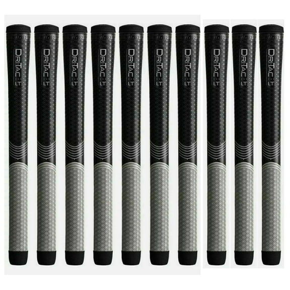Winn Grips Dri-Tac LT Series Golf Grip Bundle - 10 Piece 5LTDT, Polymer Technology, Hand Alignment