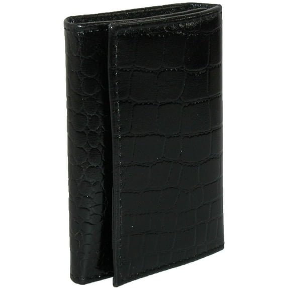 Winn International Leather Croc Print Key Case and Card Holder