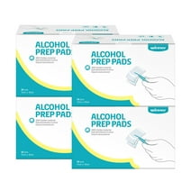 Winner Alcohol Prep Pads, 4-Ply Square Cotton Pads 200 Wipes (4.33” x 5.19”)
