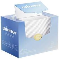 Winner Disposable Face Towels,100% Cotton Clean Face Towels,Large Make up Remover Wipes, 55 Count Biodegradable Face Cloths for Makeup Remover