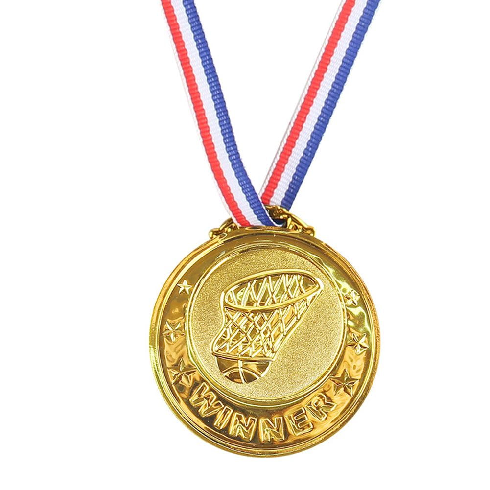 Express Medals Award Trophies - Gold Silver Bronze, 1.75 Inch, Pack Of 1 To 50, With Ribbon, For Sports & Events