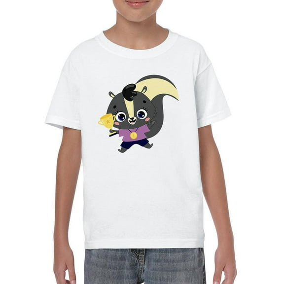 Winner Skunk T-Shirt Juniors -Image by Shutterstock,  Large