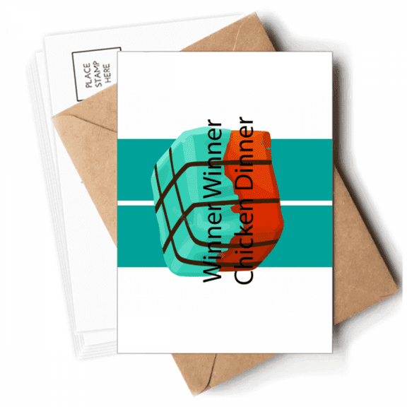 Winner Winner Chicken Dinner Postcards Envelopes Blank Note Cards Mailing