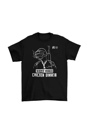 Winner Winner Chicken Dinner T-Shirt Unisex Funny Cotton Adult PUBG Game New | eBay