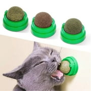 3pcs Silvervine Catnip Balls, Edible Kitty Toys for Cats Lick