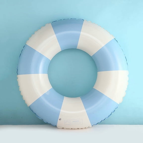 Winnerosd Classic Inflatable Striped Swimming Pool Ring Float, Blue