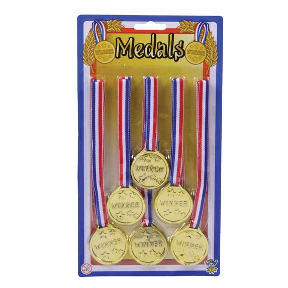 Winners Medals 6 Per Card General Jokes Unisex