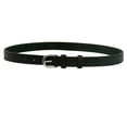 thumbnail image 1 of Winners Outer Wear WB30026 26 in. Unisex Leather Belt with Silver Stirrup Buckle - Black, 1 of 1