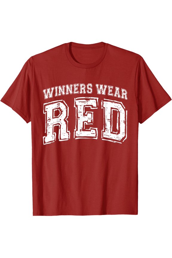Winners Wear Red Color War Camp Red Team Game Competitional T-Shirt, Unisex T-Shirt