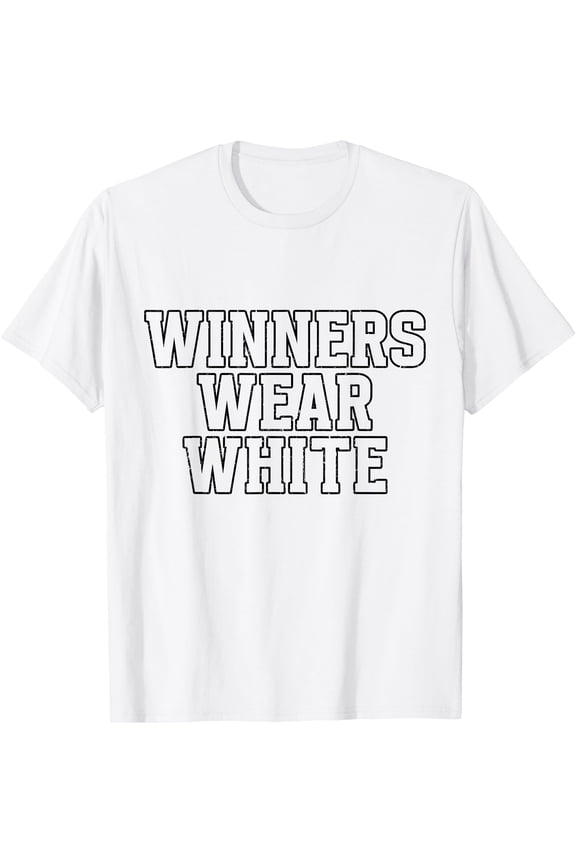 Winners Wear White Sleepaway Color war White Team Spirit T-Shirt
