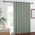 thumbnail image 1 of Winnerw Blackout Sage Green Curtain for Sliding Glass Door - Grommet Thermal Insulated Patio Door Drape Room Darkening Sound Dampening for French Door (W100 x L84, 1 Piece), 1 of 6