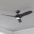 thumbnail image 1 of Winnetka 52 in. Black Black Blades, Contemporary Ceiling Fan with Integrated LED Light Kit Included Remote Control, 1 of 12