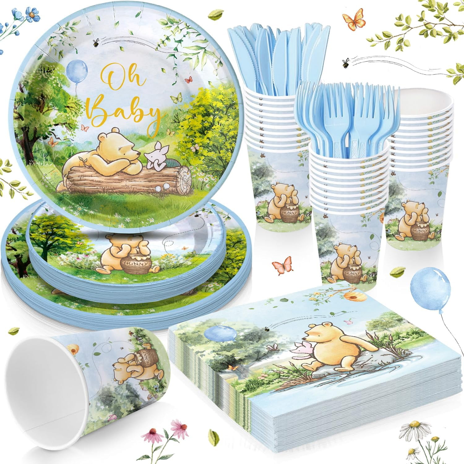 Peter Rabbit Classic Tableware Party Photo Props All Blue Cream Peter Rabbit Classic Tableware Party Photo Props All Blue Cream