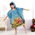 thumbnail image 1 of Winnie Hooded Poncho Towels, Soft & Absorbent Microfiber Beach Towel, Swimming Pool Changing Robe Bathrobe Bath Towel, 1 of 6