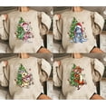 thumbnail image 1 of Winnie the Pooh Characters Christmas Sweatshirt, Disney Christmas Party T-Shirt, The Pooh Eeyore Tigger Piglet Christmas Sweatshirt, The Xmas Tee,Tigger - Sand Color,Size M, 1 of 5