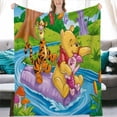 thumbnail image 1 of Winnie the Pooh Classic-Fit Themed Blanket Soft Plush Blanket Bedroom Couch Sofa Comfortable Warm,Kids Throw Blankets Fits for Couch Sofa Bedroom Living Room, 1 of 10