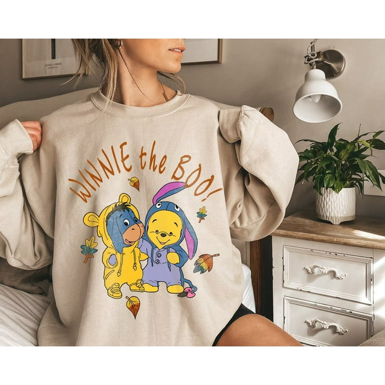 Winnie The Boo Halloween Sweatshirt Vintage Pooh Friends Shirt Cute Pooh Bear Shirt Winnie The Pooh Sweatshirt Spooky Season Boo Bash Walmart