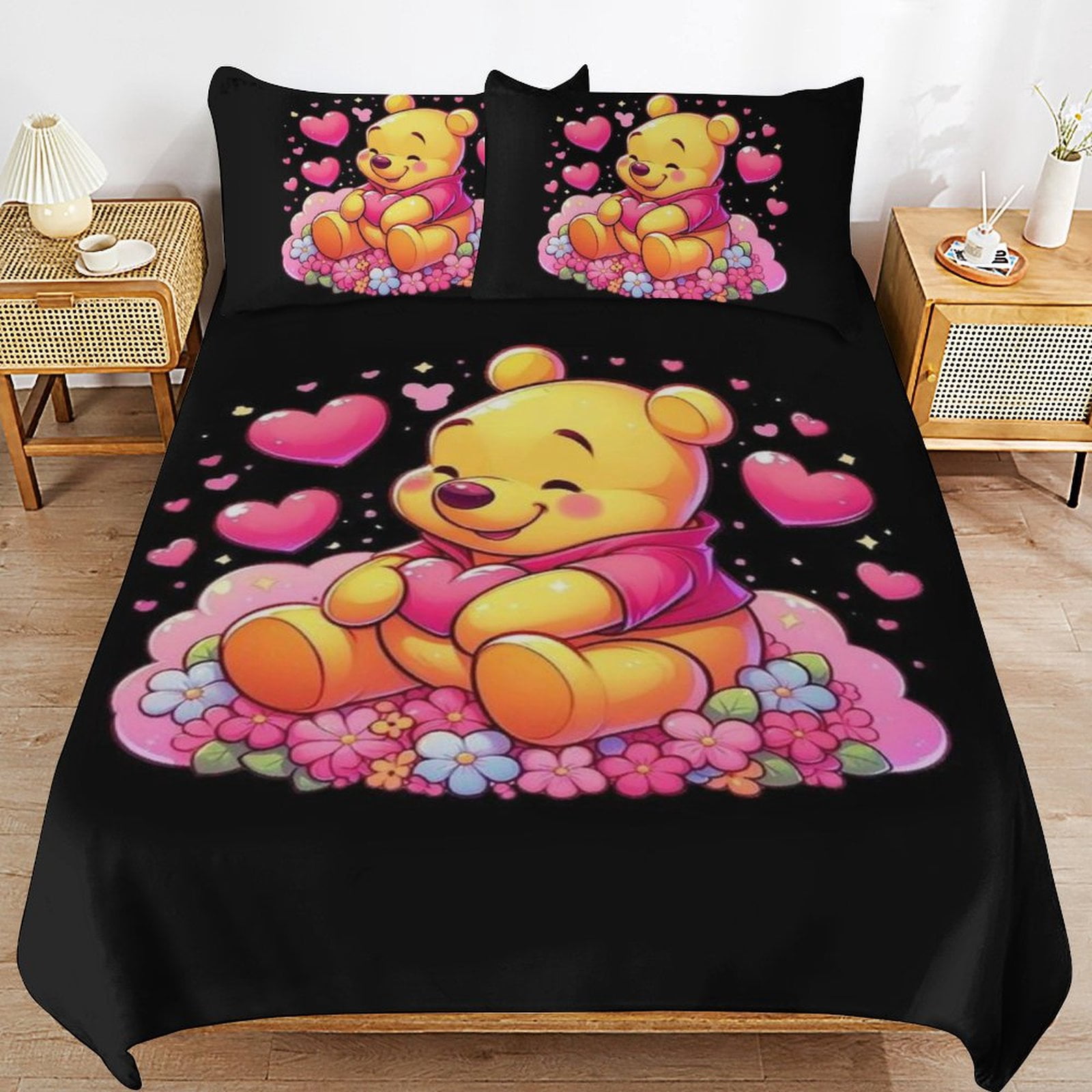 Winnie the Pooh Queen Comforter Set – 3-Piece Bedding with Sham
