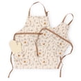 thumbnail image 1 of Winnie The Pooh 3-Piece Mommy and Me Apron and Oven Mitt Kitchen Set, 100% BCI Cotton, Non-Slip Grip, Heavy Duty & Durable, Tan & Brown, Disney, 1 of 9